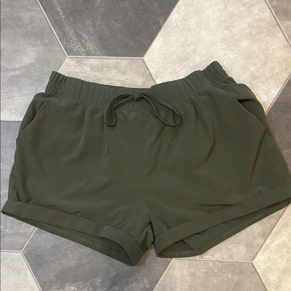 Zyia Olive Green Women's Summer Shorts